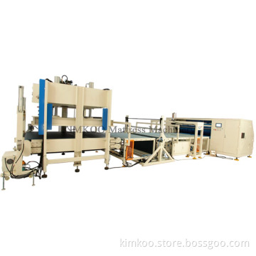 Mattress Compression fold and roll packing machine